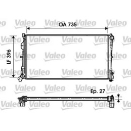 Variklio aušinimo radiatorius  VALEO 732956