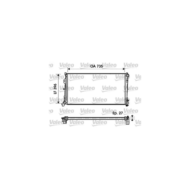 Variklio aušinimo radiatorius  VALEO 732956