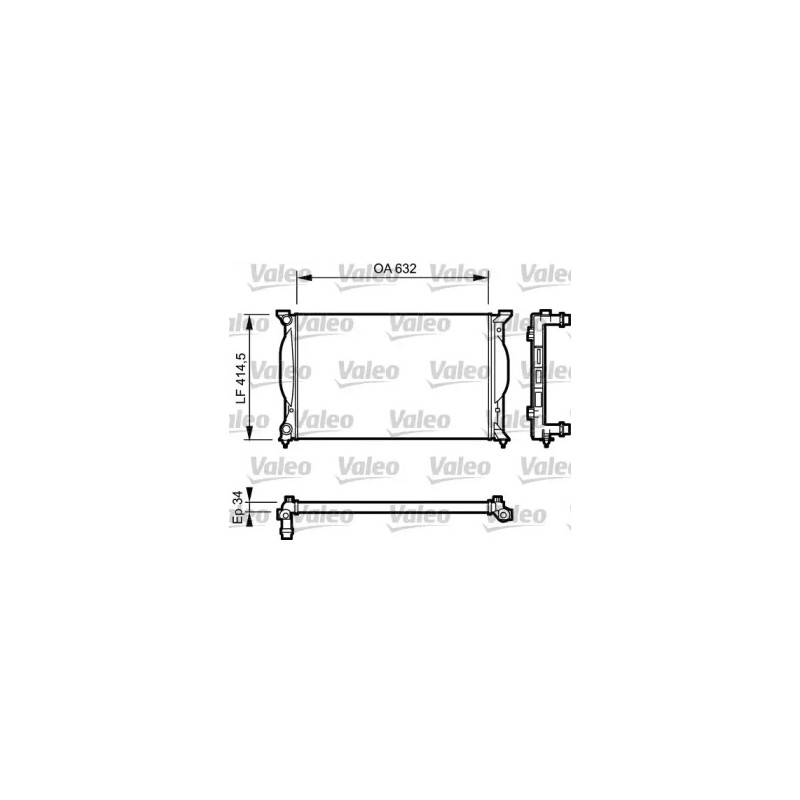 Variklio aušinimo radiatorius  VALEO 732963