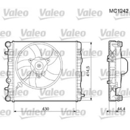 Variklio aušinimo radiatorius  VALEO 733062