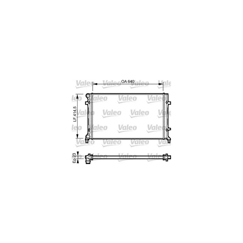 Variklio aušinimo radiatorius  VALEO 734332