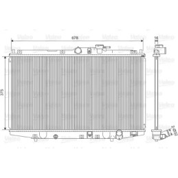 Variklio aušinimo radiatorius  VALEO 734716