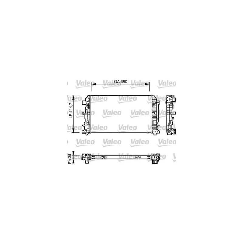 Variklio aušinimo radiatorius  VALEO 735084