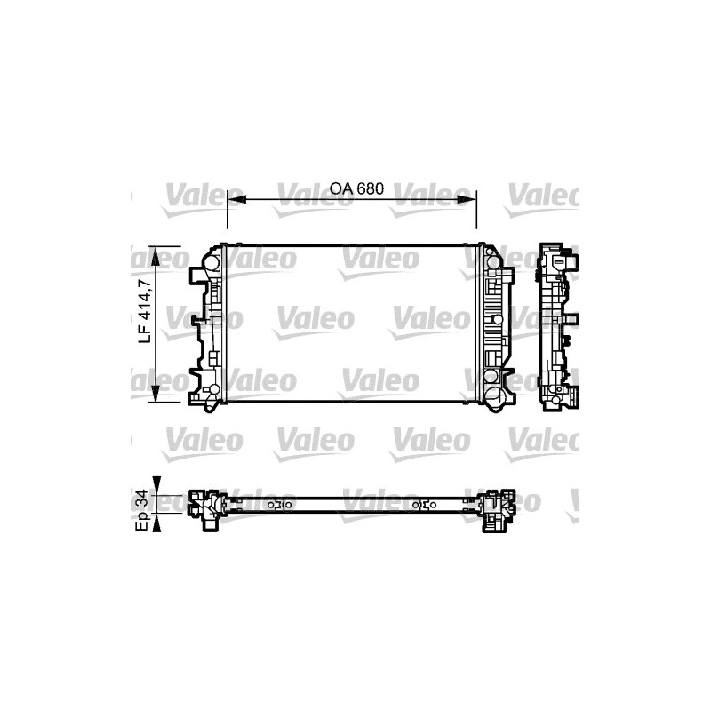 Variklio aušinimo radiatorius  VALEO 735089