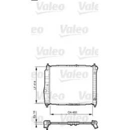 Variklio aušinimo radiatorius  VALEO 735157