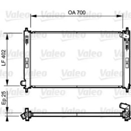Variklio aušinimo radiatorius  VALEO 735200