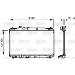 Variklio aušinimo radiatorius  VALEO 735243