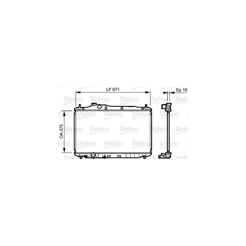 Variklio aušinimo radiatorius  VALEO 735243