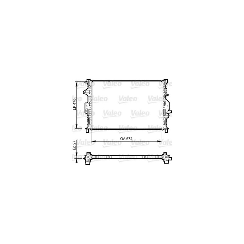 Variklio aušinimo radiatorius  VALEO 735374