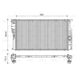 Variklio aušinimo radiatorius  VALEO 735451