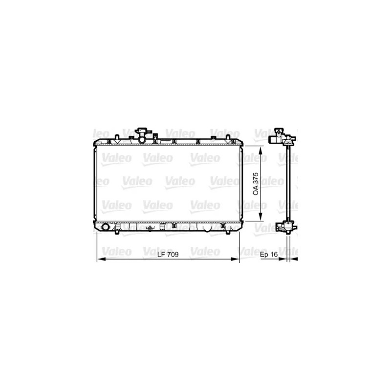 Variklio aušinimo radiatorius  VALEO 735407