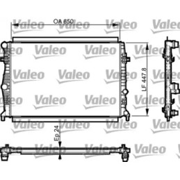 Variklio aušinimo radiatorius  VALEO 735556