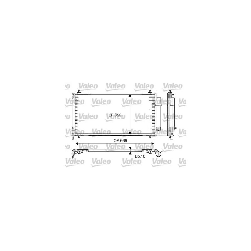 Oro kondicionieriaus radiatorius  VALEO 814065