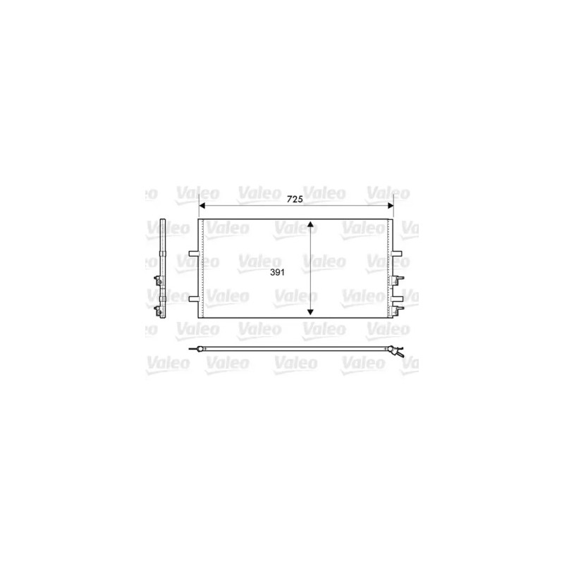 Oro kondicionieriaus radiatorius  VALEO 814087