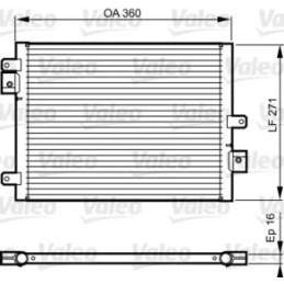 Oro kondicionieriaus radiatorius  VALEO 814167