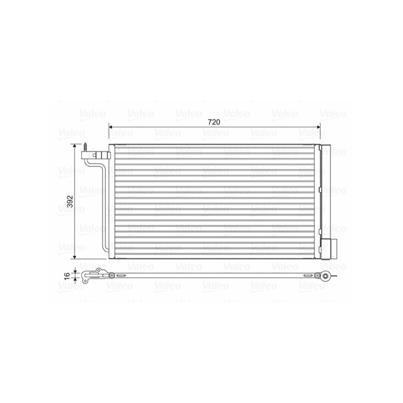 Oro kondicionieriaus radiatorius  VALEO 814177
