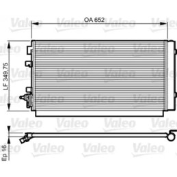 Oro kondicionieriaus radiatorius  VALEO 814187