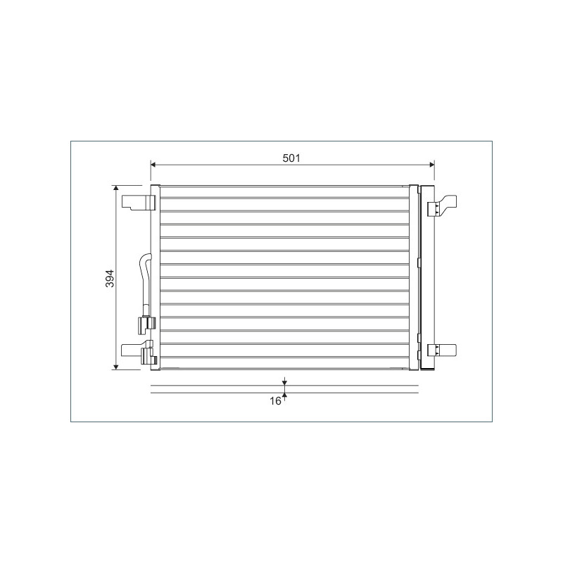 Oro kondicionieriaus radiatorius  VALEO 814301
