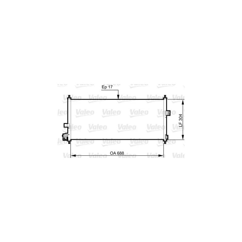 Oro kondicionieriaus radiatorius  VALEO 814328