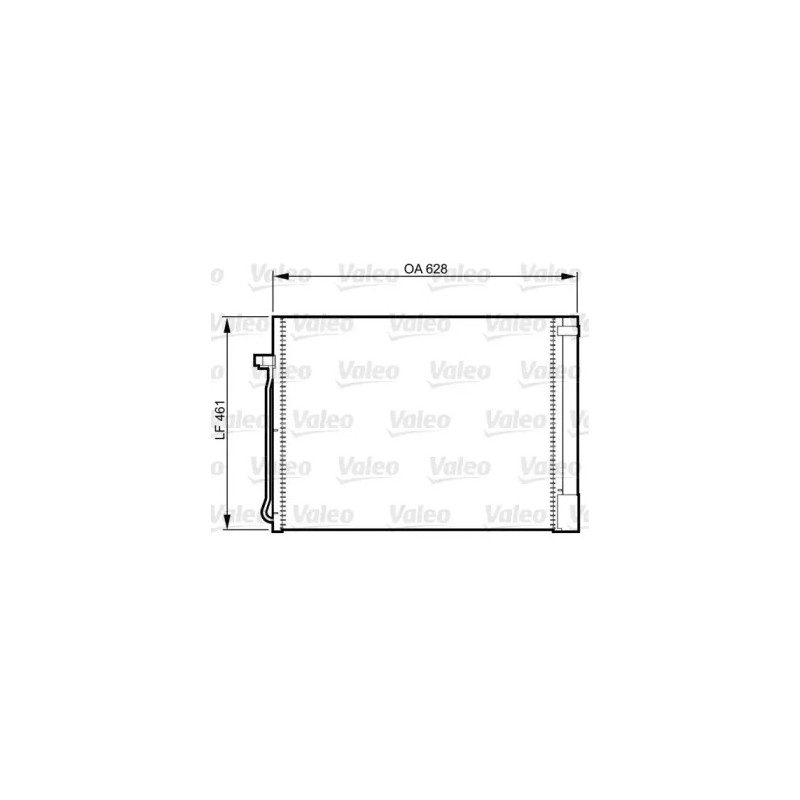 Oro kondicionieriaus radiatorius  VALEO 814367