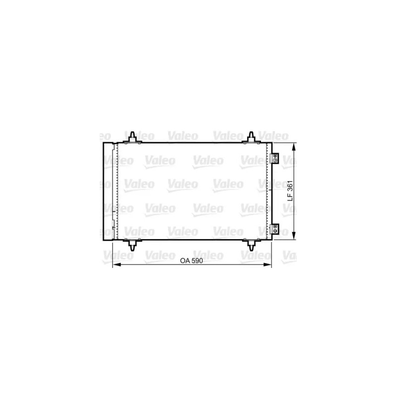 Oro kondicionieriaus radiatorius  VALEO 814366