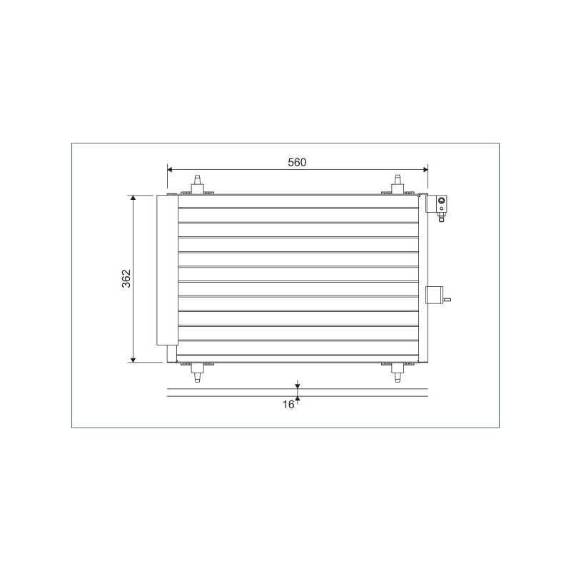 Oro kondicionieriaus radiatorius  VALEO 817508