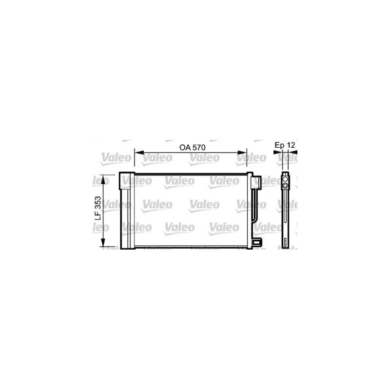 Oro kondicionieriaus radiatorius  VALEO 818193