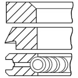 Stūmoklio žiedų komplektas  GOETZE ENGINE 08-109700-00