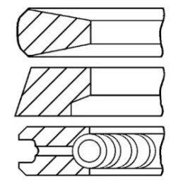 Stūmoklio žiedų komplektas  GOETZE ENGINE 08-854700-00