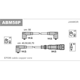 Uždegimo laidų komplektas  JANMOR ABM58P