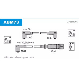 Uždegimo laidų komplektas  JANMOR ABM73