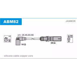 Uždegimo laidų komplektas  JANMOR ABM82