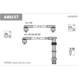 Uždegimo laidų komplektas  JANMOR ABU37
