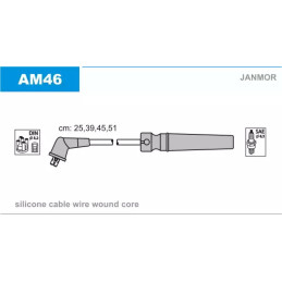Uždegimo laidų komplektas  JANMOR AM46