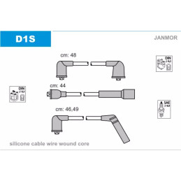 Uždegimo laidų komplektas  JANMOR D1S