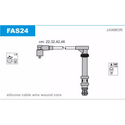 Uždegimo laidų komplektas  JANMOR FAS24