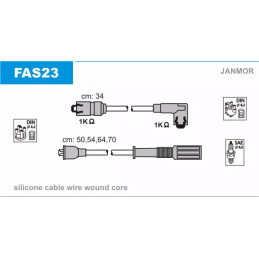 Uždegimo laidų komplektas  JANMOR FAS23
