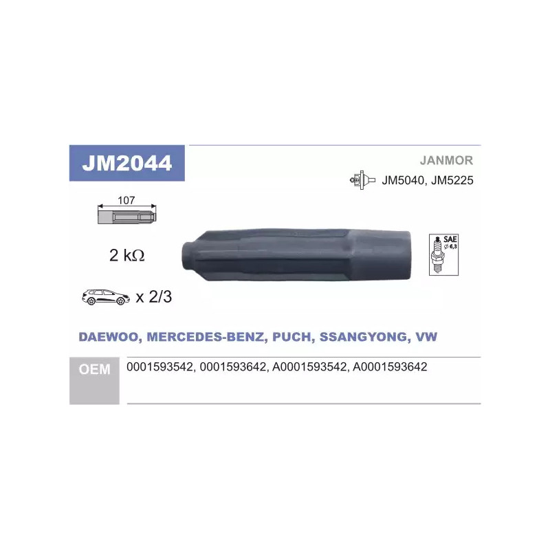 Ritės kamštis  JANMOR JM2044