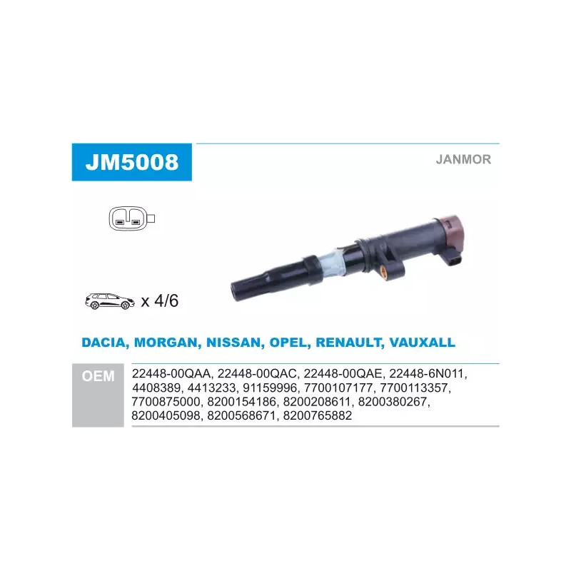 Uždegimo ritė  JANMOR JM5008