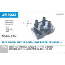 Uždegimo ritė  JANMOR JM5032