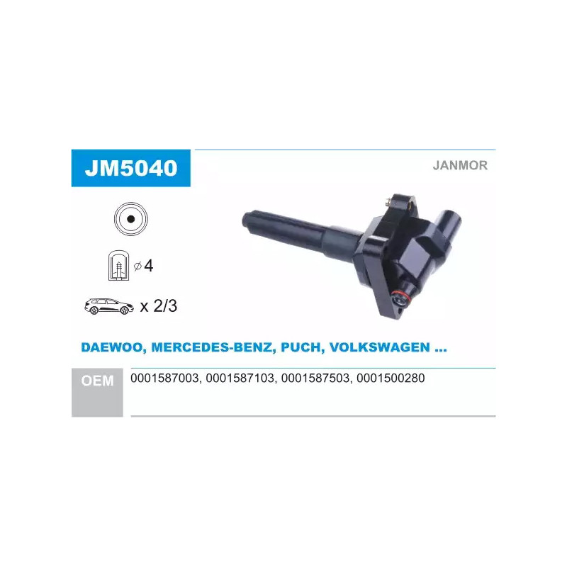 Uždegimo ritė  JANMOR JM5040