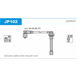 Uždegimo laidų komplektas  JANMOR JP102