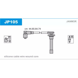 Uždegimo laidų komplektas  JANMOR JP105