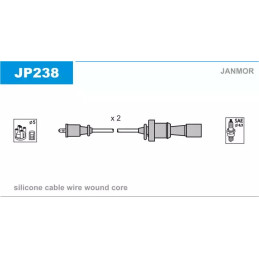 Uždegimo laidų komplektas  JANMOR JP238