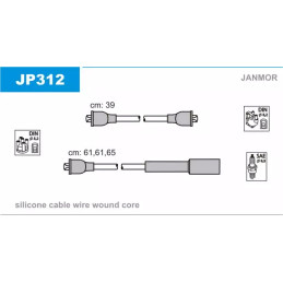 Uždegimo laidų komplektas  JANMOR JP312