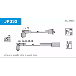 Uždegimo laidų komplektas  JANMOR JP332