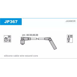 Uždegimo laidų komplektas  JANMOR JP367