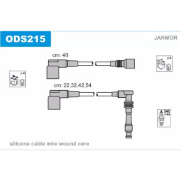 Uždegimo laidų komplektas  JANMOR ODS215