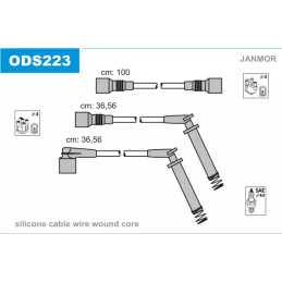 Uždegimo laidų komplektas  JANMOR ODS223