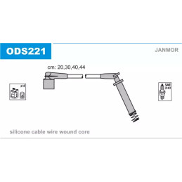 Uždegimo laidų komplektas  JANMOR ODS221